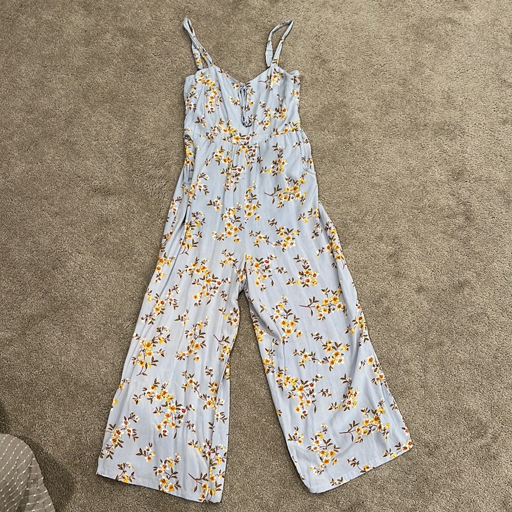 Light blue floral jumpsuit from Target